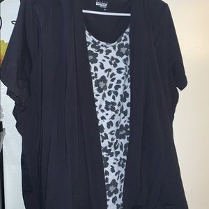 Black cheetah shirt